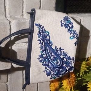 Brighton Journey To India  Embroidered I Leather BaG